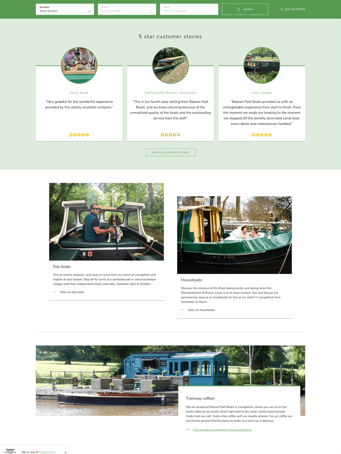 Beacon Park Boats homepage