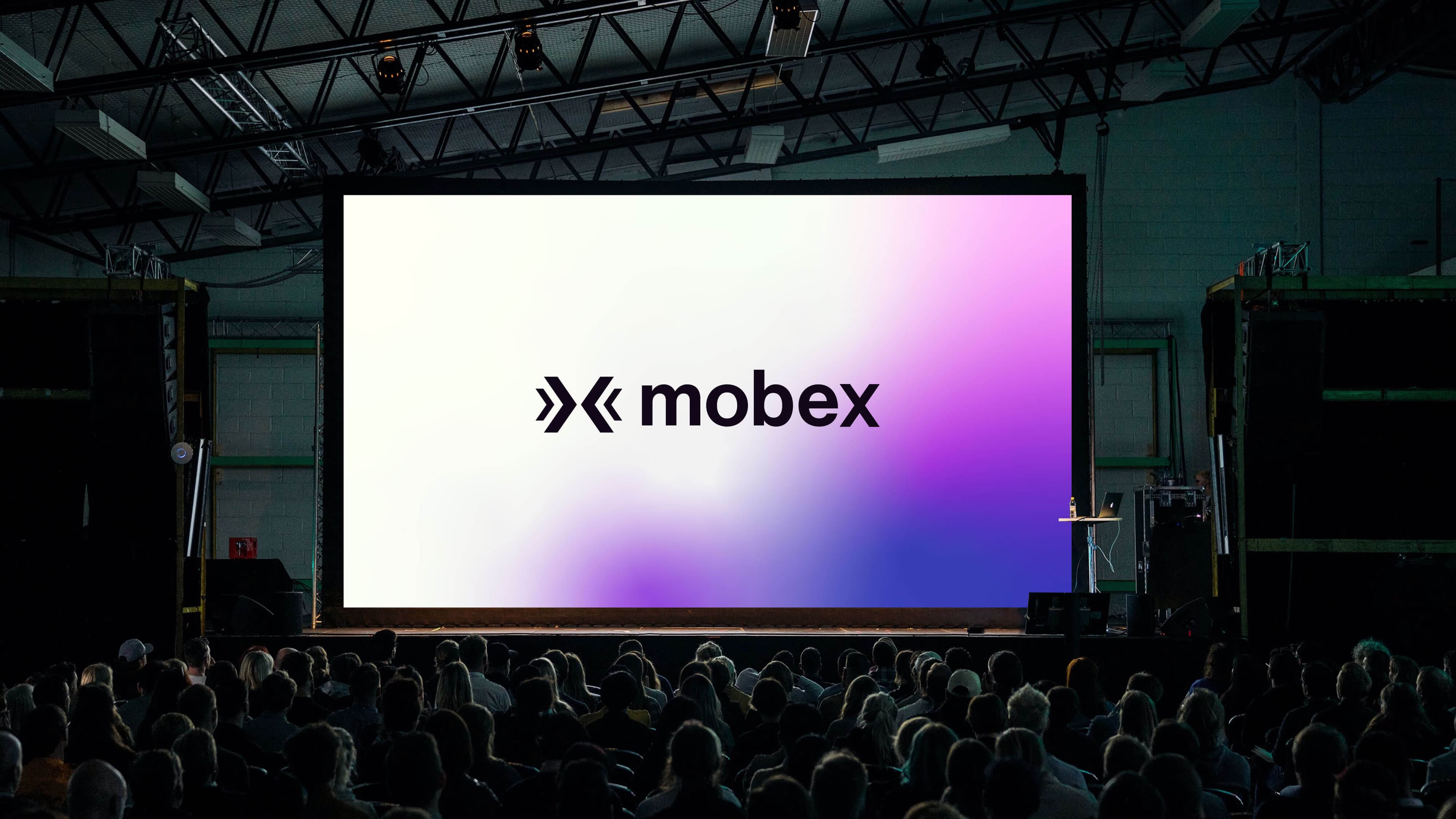 Mobex branding on a screen