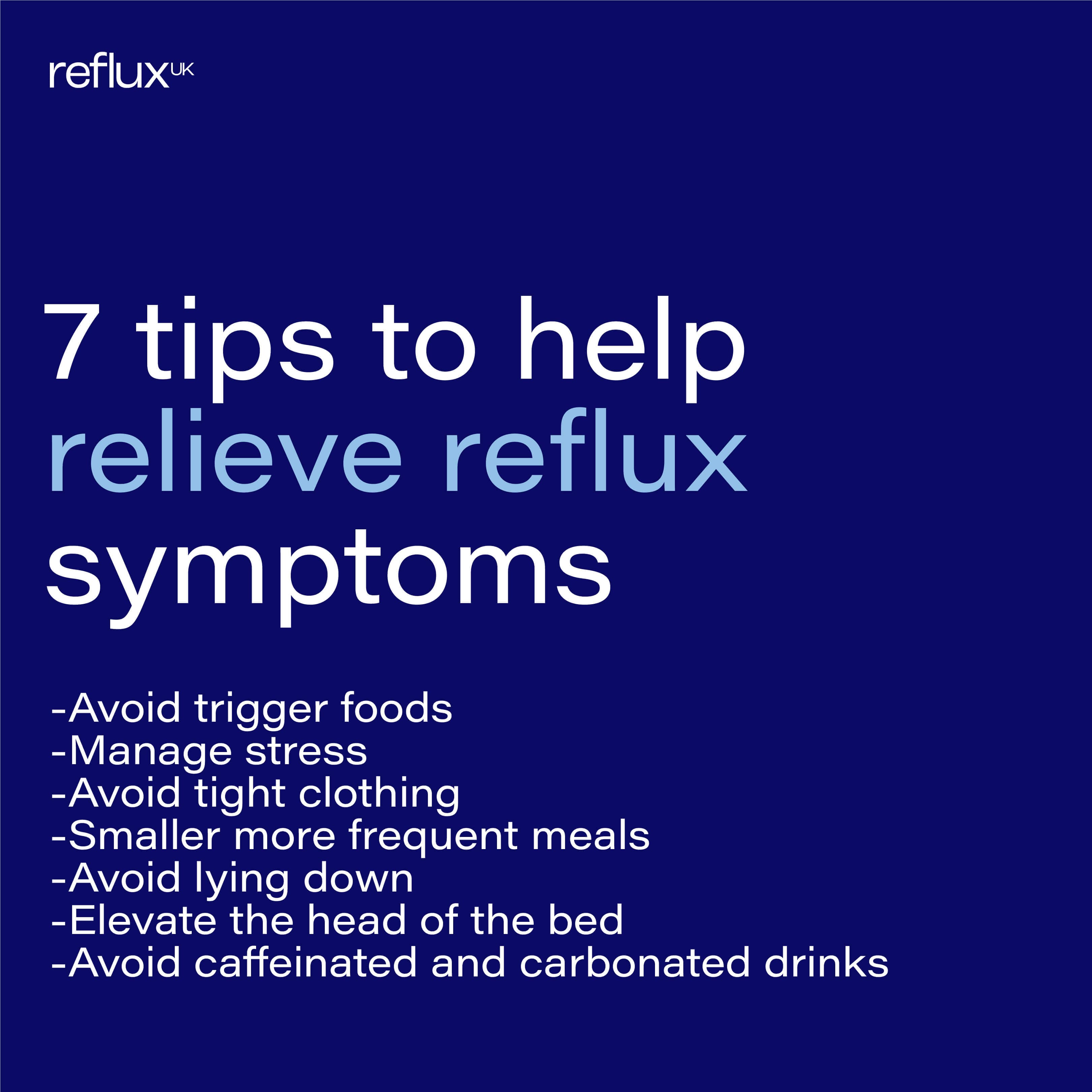 Reflux UK 7 tips